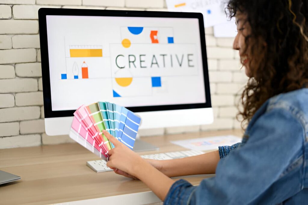 Custom sign featuring bold colors and unique typography to strengthen a business’s branding and visibility.